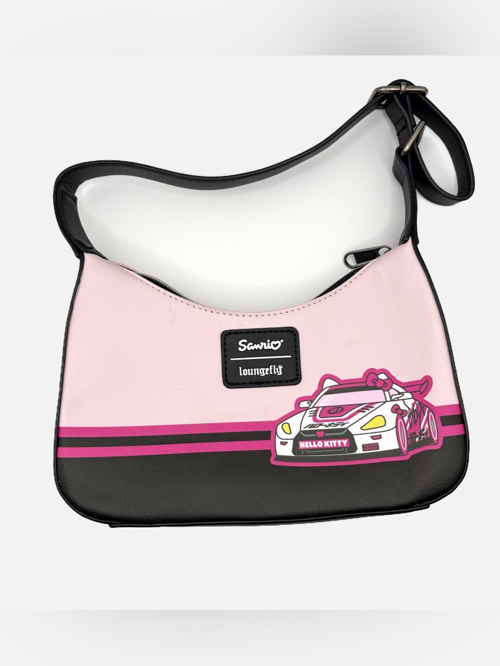 Sanrio‎ x Loungefly Hello Kitty Racing Hobo Shoulder Bag Purse - Picture 2 of 4